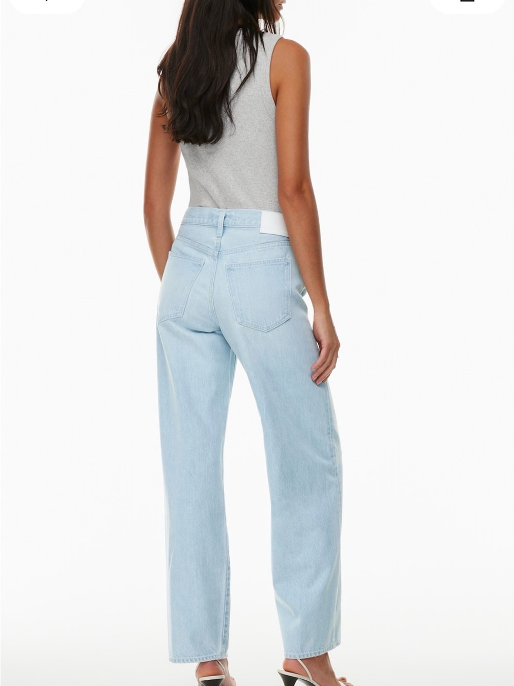 Aritzia - Denim Forum 90s Kate Baggy light Wash Wide Leg Jeans, size 28 - Picture 5 of 16